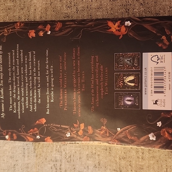 🤓 The Wise Man's Fear + The Slow Regard Of Silent Things by Patrick Rothfuss 🤓 - Picture 3 of 7